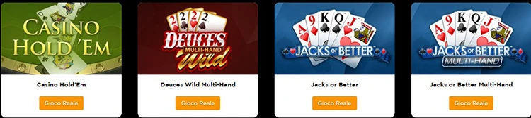 video poker casinocom