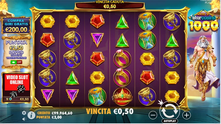 Gates of StarCasino 1000 bonus