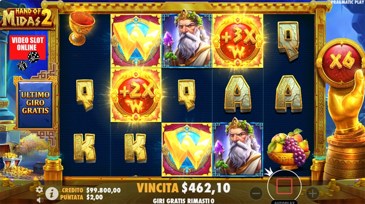 Hand of Midas 2 gioco bonus