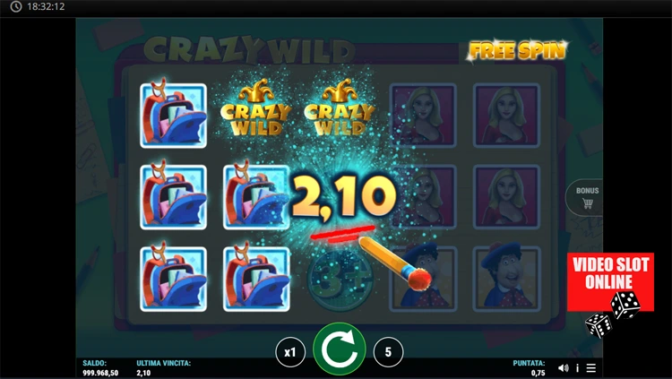 Pierino Crazy Wild bonus