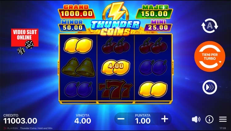 Thunder coins slot come si gioca